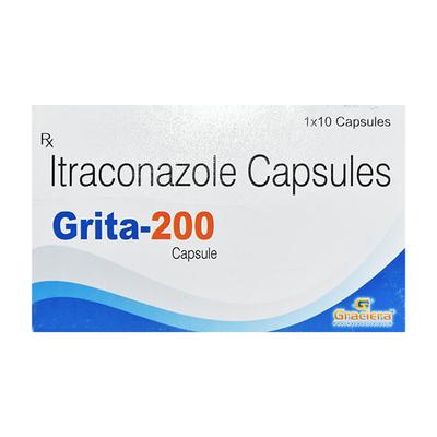 GRITA 200 Capsule 10's - Fungal Infections-Anf