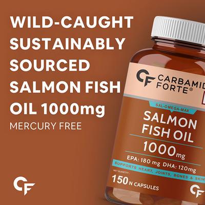 CF Salmon Fish Oil 1000 mg Softgel Capsule 150's - Omega Fish Oil Fatty Acids