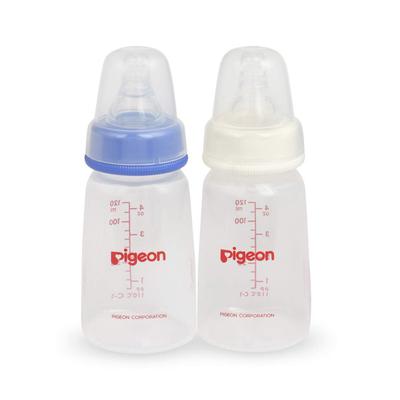 Pigeon Peristaltic Nursing Bottle Twin Pack Kpp Nipple - Blue & White (S) 120 ml - Feeding & Nursing