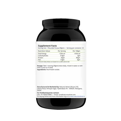 Natures Velvet Plant Protein Powder - Unflavoured 1000 gm - Health Products