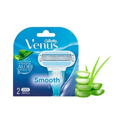 Gillette Venus Hair Removal Razor Blades/Refills/Cartridges For Women - 2 Pieces (Aloe Vera) 2's - Razors & Cartridges