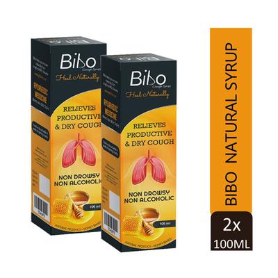 Bibo Cough Syrup (Pack of 2 x 100 ml) - Cough & Cold (Ayush)