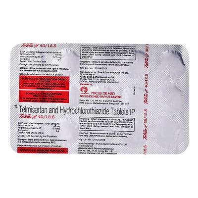 TELICUS H 40mg Tablet 15's - Hypertension-Ang