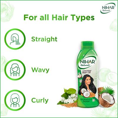Nihar Naturals Coconut Hair Oil - Jasmine 200 ml - Hair Oils