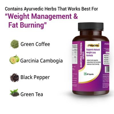 Hanacare Garcinia Cambogia Capsules 60's - Pure Herbs