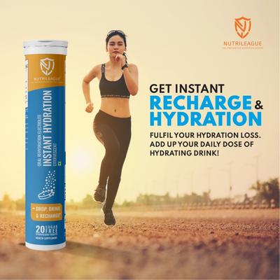 Nutrileague Instant Hydration Effervescent Tablet 20's - Multi-Vitamins