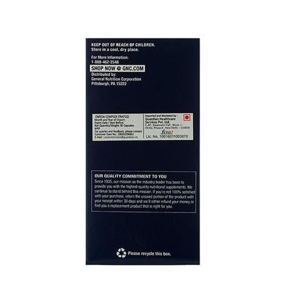 GNC Triple Strength Omega Complex Softgel 90's - Omega Fish Oil Fatty Acids