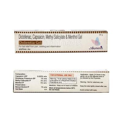 Dolentia Gel 30gm - Pain relief-Nsa