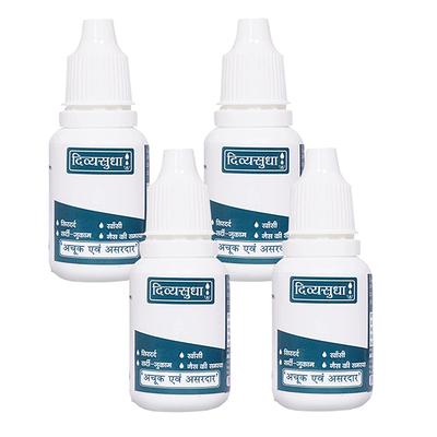 Divyasudha Drops (Pack of 4 x 15 ml) - Cough & Cold (Ayush)