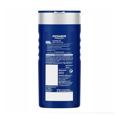 Nivea Men Power Fresh Shower Gel 250 ml - Shower Gels & Body Wash