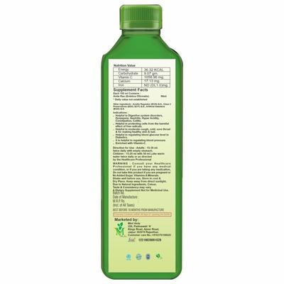 Mint Veda Amla Juice (Pack of 2 x 1000 ml) - Herbal Dietary Supplement