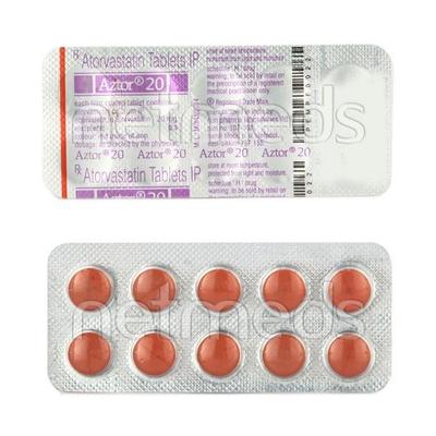 Aztor 20mg Tablet 10'S - High Cholesterol-Dys