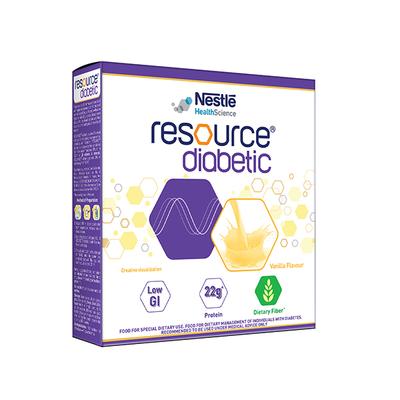 Nestle Resource Diabetic Powder - Vanilla Flavour 200 gm (Refill Pack) - General Health