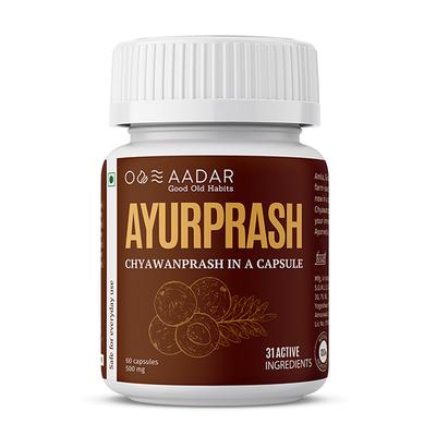 Aadar Ayurprash 500 mg Capsule 60's-Natural Immunity Boosters for Adults - Health Products