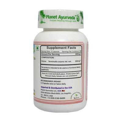 Planet Ayurveda Arjuna Capsules 60's - Pure Herbs