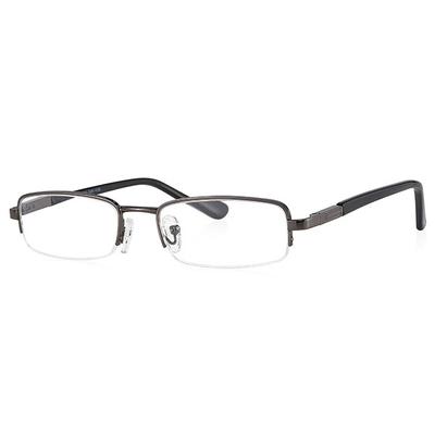 Klar Eye Half Rim Rectangle K-1011 Reading Glass - Gun (Optical Power +3.5) - Men Eyeglasses