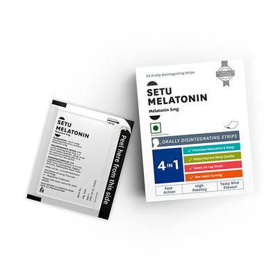 Setu Melatonin 5 mg Orally Disintegrating Strip - Mint Flavour 30's - General Health