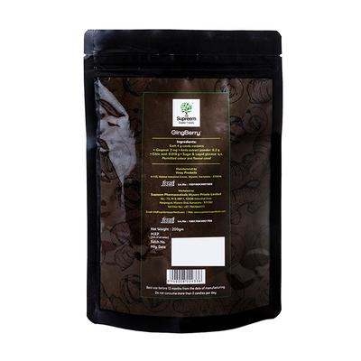 Supreem Super Foods GingBerry Candy 200 gm - Herbal Dietary Supplement