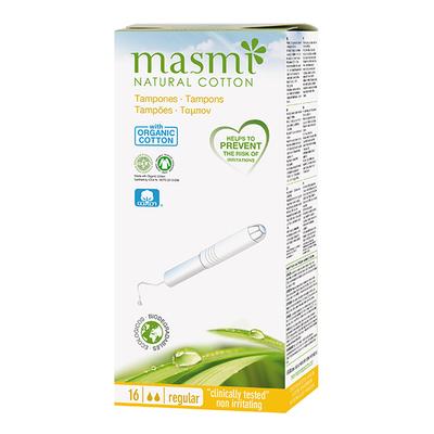 Masmi Natural Cotton Tampons - Regular 16's - Tampons