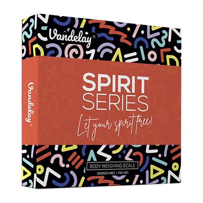 Vandelay Spirit Series Body Weighing Scale - Squiggly Lines - Weighing Scale