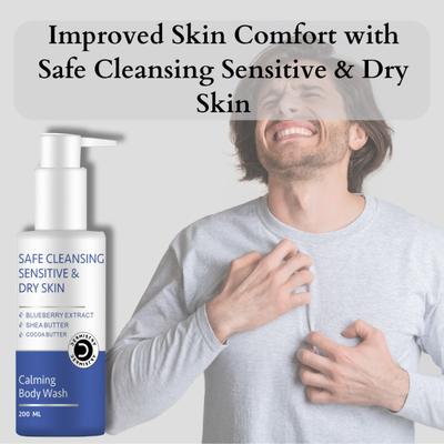 Dermistry Safe Cleansing Sensitive & Dry Skin Body Wash 200 ml - Shower Gels & Body Wash
