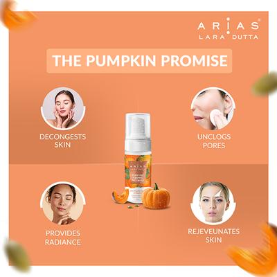 Arias by Lara Dutta Purifying Foaming Face Wash - Pumpkin Extract & Vitamin C 100 ml - Face Wash & Cleansers