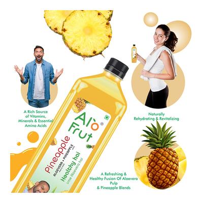 Axiom Alofrut Aloevera Pulp & Jucie + Pineapple Juice 200 ml - Ayurvedic Juices