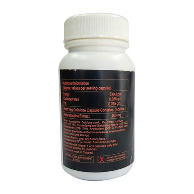 Mars Surge Natural Ashwagandha 500 mg Veg Capsule 60's - Sexual Care