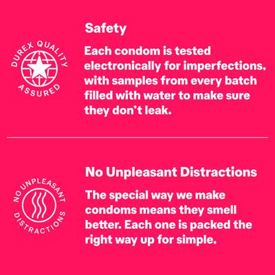 Durex Condoms - Extra Thin 3's - Plain/Flavoured Condoms