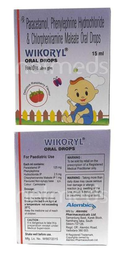 Wikoryl Oral Drops 15ml - Cough And Cold-Cou