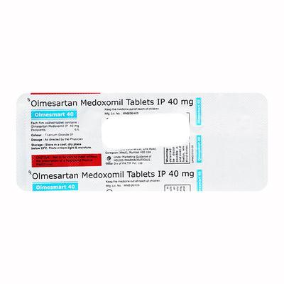 OLMESMART 40mg Tablet 10's - Hypertension-Ang