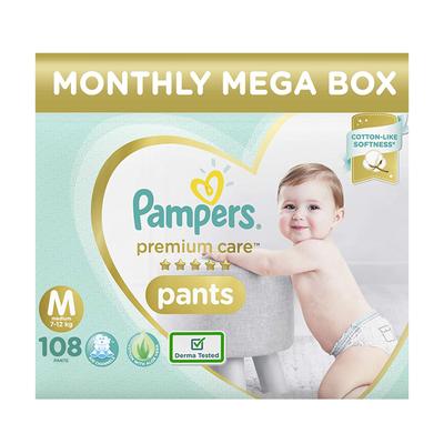 Pampers Premium Care Pants (M) 108's - Diapers & Wipes