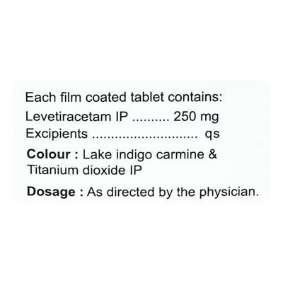 VETIRA 250 Tablet 10's - Epilepsy/Convulsion-Ant