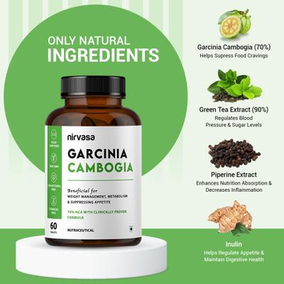 Nirvasa Garcinia Cambogia 800mg Tablet 60's - Herbal Dietary Supplement