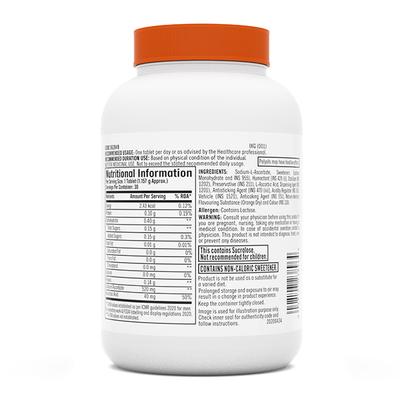 GNC Chewable C 500 mg Tablet - Orange 30's - Vitamin C