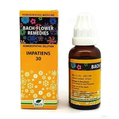 New Life Bach Flower Impatiens 30 Liquid 30 ml - Dilutions