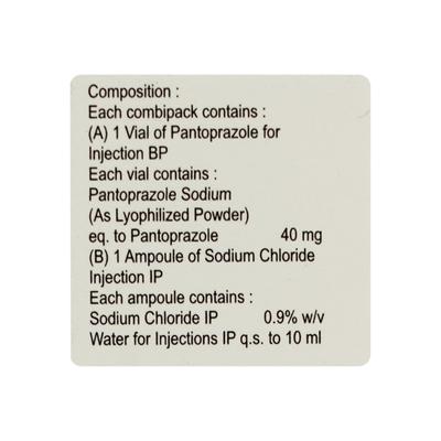 PANTONAX IV Injection 1's - Ulcer/Reflux/Flatulence-Aaa