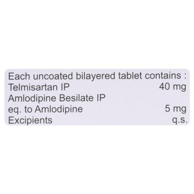 Telmifine AM 5mg/40mg Tablet 10'S - Hypertension-Ana