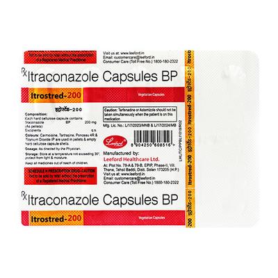Itrostred 200mg Capsule 4'S - Fungal Infections-Anf