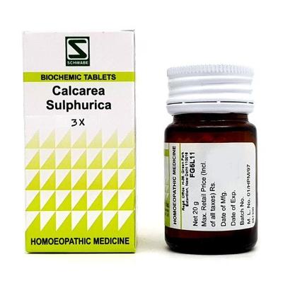 Dr.Willmar Schwabe Calcarea Sulphurica 3X Tablet 20 gm - Bio-Chemic