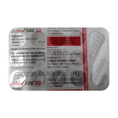 JUBIVILDA 50 Tablet 15's - Diabetes-Ant