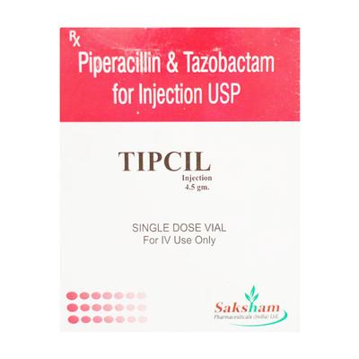 TIPCIL 4.5gm Injection 1's - Bacterial Infections-Pen
