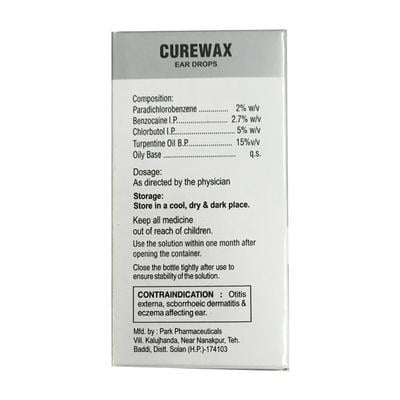 CUREWAX Ear Drops 10ml - Ear Conditions-Oth