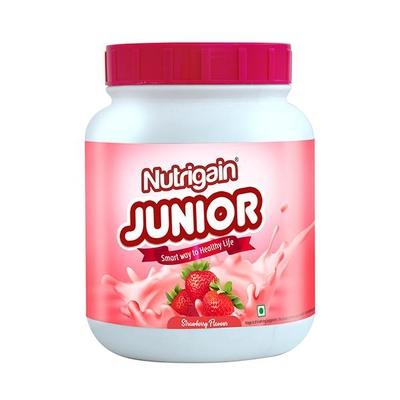 Nutrigain Junior Powder - Strawberry Flavour 400 gm - Weight Gain