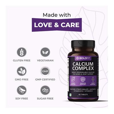 Boldfit Calcium Complex Tablet 60's - Calcium And Minerals