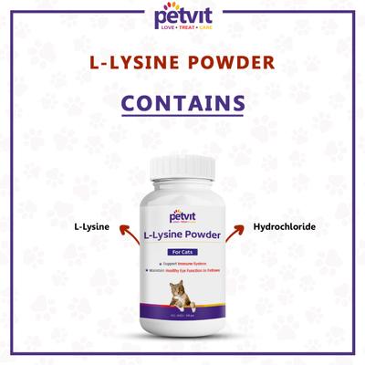 Petvit L-Lysine Powder for Cats 100 gm - Petfood