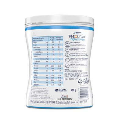 Nestle Resource High Protein Powder - Chocolate Flavour 200 gm (Refill Pack) - Protein Drink