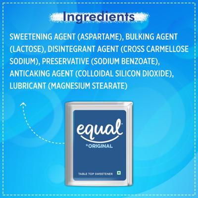 Equal Original Sweetener Tablet (Pack of 4 x 300's) 1's - Sugar Substitute