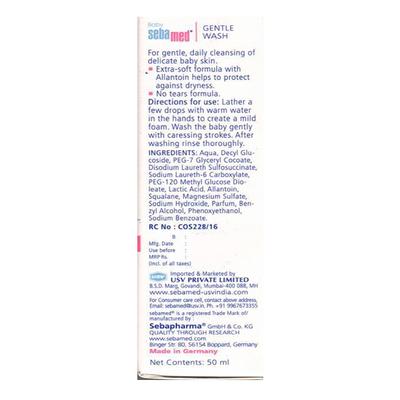 SEBAMED BABY GENTLE Wash 50ml - Baby Body Wash