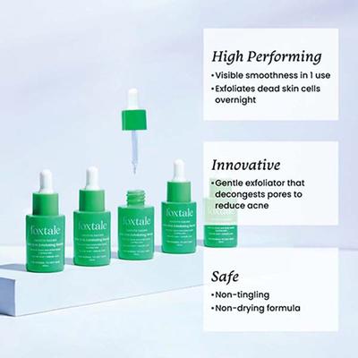 Foxtale Smooth Sailing Aha Bha Exfoliating Serum Reduces Excess Oil and Bumpy Texture 30 ml - Toners